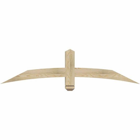 Ekena Millwork Bellingham Rough Sawn Timber Gable Bracket, Douglas Fir, 60"W x 15"H x 4"D x 4"F, 6/12 Pitch GBW060X15X0404BEL00RDF
